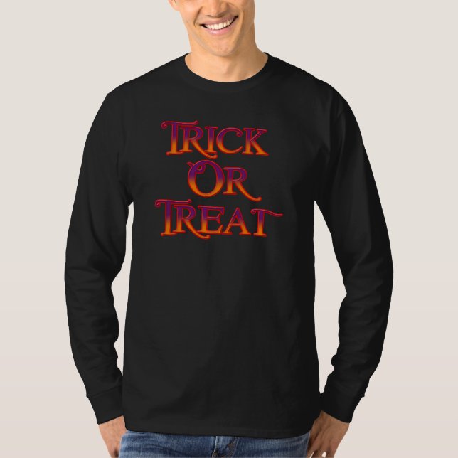 T-shirt Truque ou Tratar (Frente)