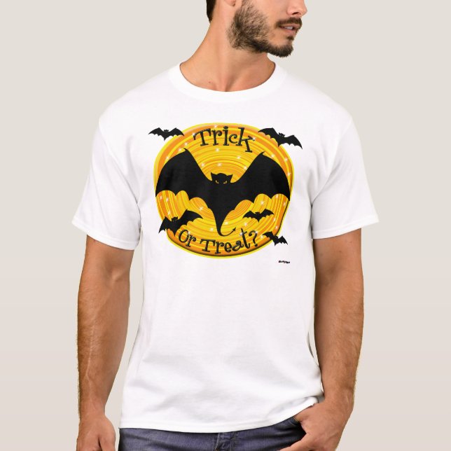 T-shirt Truque Ou Tratar? Bats (Frente)