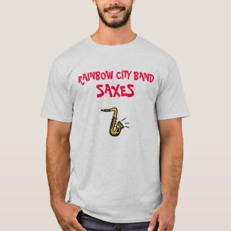 T-shirt Tshirt 2012 dos saxofones da banda da cidade do