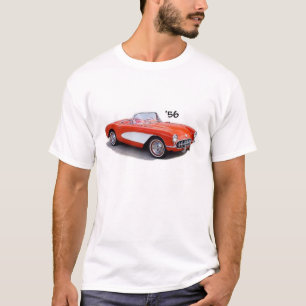 T-shirt Tshirt 56 de Chevrolet Corvette Vette 1956 '