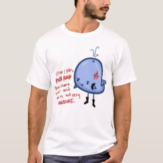 T-shirt Tshirt branco dos homens da baleia engraçada do