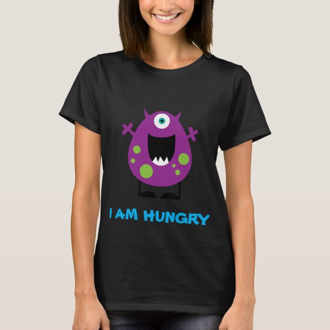 T-shirt Tshirt com fome do monstro (Frente)