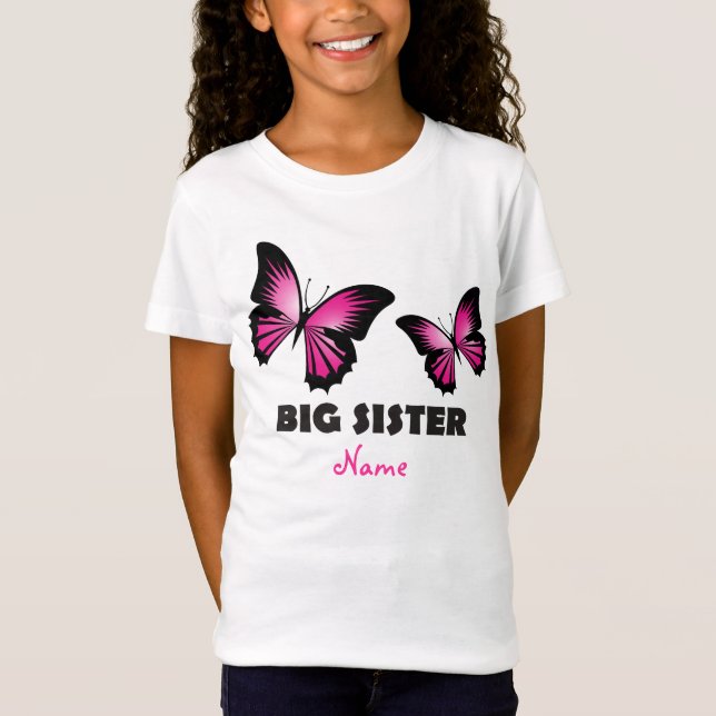 T-shirt Tshirt da borboleta da irmã mais velha (Frente)