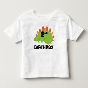 T-shirt Tshirt da criança de 2 anos do dinossauro do