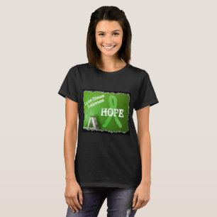 T-shirt Tshirt da ESPERANÇA da fita da consciência da