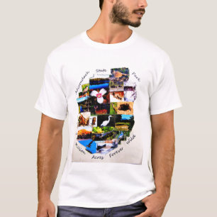 T-shirt tshirt da foto do parque do adirondack