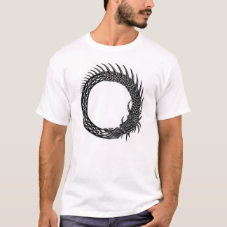 T-shirt Tshirt da serpente do mundo de Jormungandr