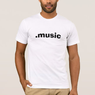 T-shirt tshirt do branco de .music