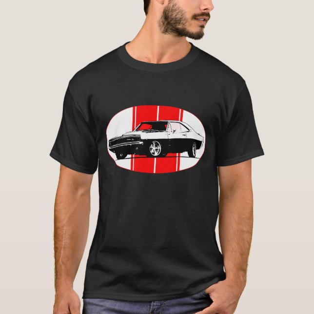 T-shirt Tshirt do carro do carregador de 1970 Dodge (Frente)