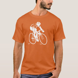 T-shirt Tshirt do cavaleiro da bicicleta