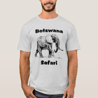 T-shirt Tshirt do elefante do safari de Botswana