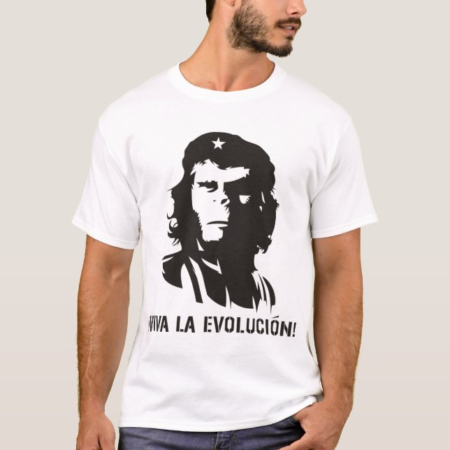 T-shirt tshirt do macaco de darwin da revolução da (Frente)