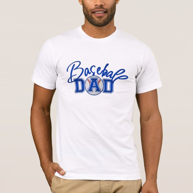 T-shirt Tshirt do pai do basebol (Frente)