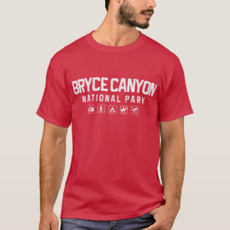 T-shirt Tshirt do parque nacional da garganta de Bryce
