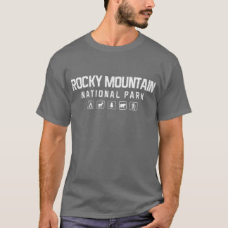 T-shirt Tshirt do parque nacional de montanha rochosa -