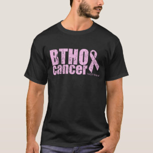 T-shirt Tshirt do preto do cancer de BTHO