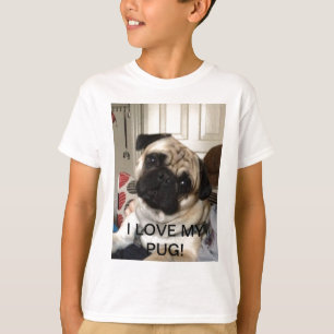 T-shirt TShirt do Pug dos miúdos