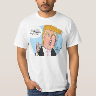 T-shirt Tshirt dos desenhos animados de Donald Trump com