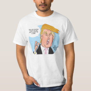 T-shirt Tshirt dos desenhos animados de Donald Trump com