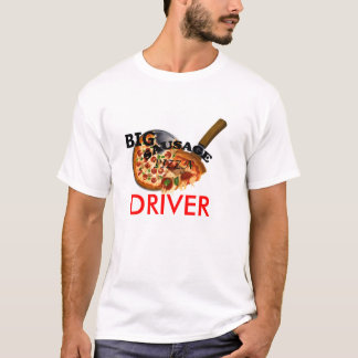 T-shirt Tshirt GRANDE da entrega da pizza de salsicha