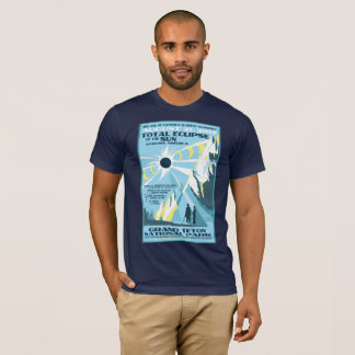 T-shirt Tshirt grande do eclipse solar de parque nacional