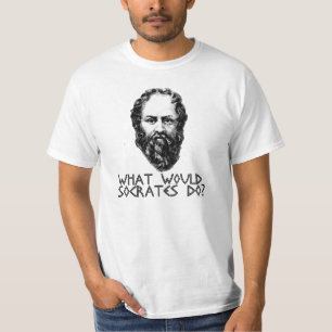 T-shirt tshirt grego da austeridade de Socrates