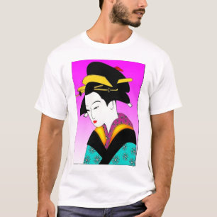 T-shirt Tshirt japonês da mulher