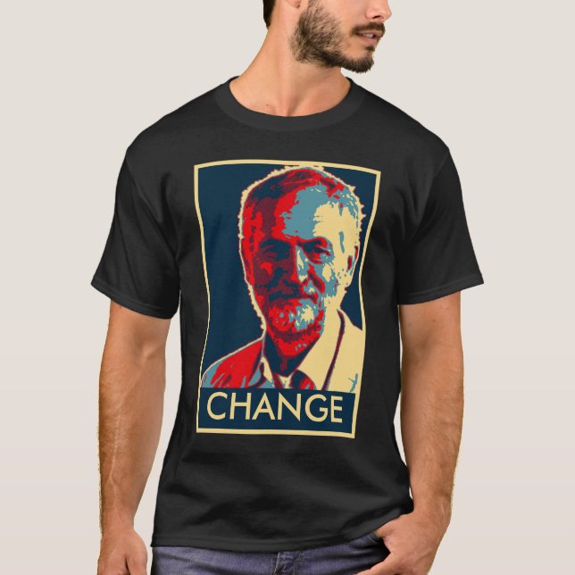 T-shirt Tshirt Labour dos suportes de Corbyn (Frente)