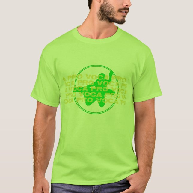 T-shirt Tshirt verde da garra do método da equipe (Frente)