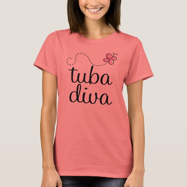 T-shirt Tuba Diva (Frente)