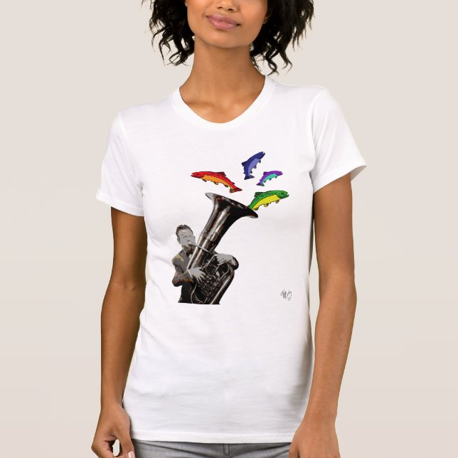 T-shirt Tuba E Peixe (Frente)