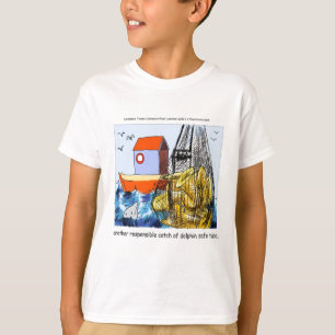 T-shirt Tuba Segura para Golfinhos Divertido