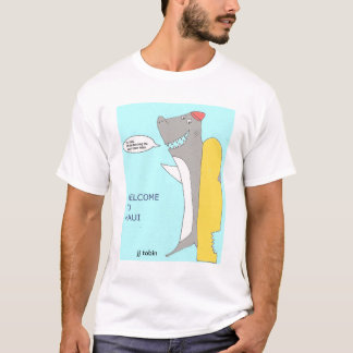 T-shirt Tubarão do instrutor do surf
