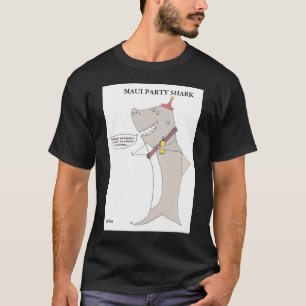 T-SHIRT TUBARÃO DO PARTIDO DE MAUI