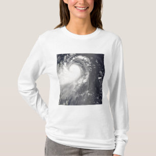 T-shirt Tufão Nuri que aproxima as ilhas filipinos