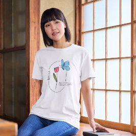 T-Shirt Tulip & Butterfly