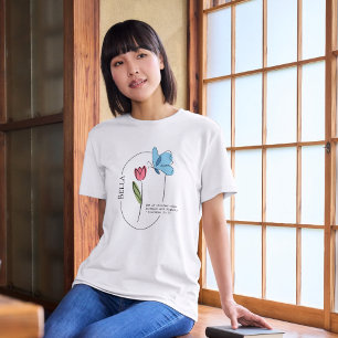 T-Shirt Tulip & Butterfly