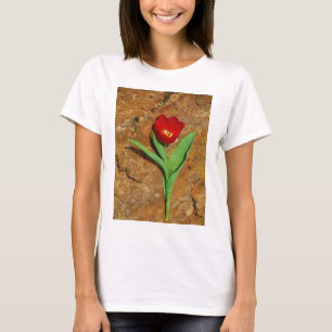 T-shirt Tulipa Amarela e Vermelha