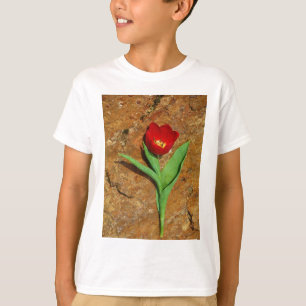 T-shirt Tulipa Amarela e Vermelha