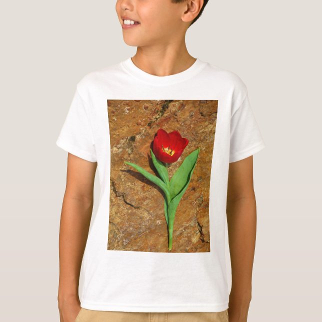 T-shirt Tulipa Amarela e Vermelha (Frente)