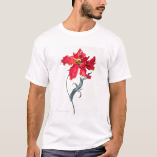 T-shirt Tulipa: Vermelho de Perroquet