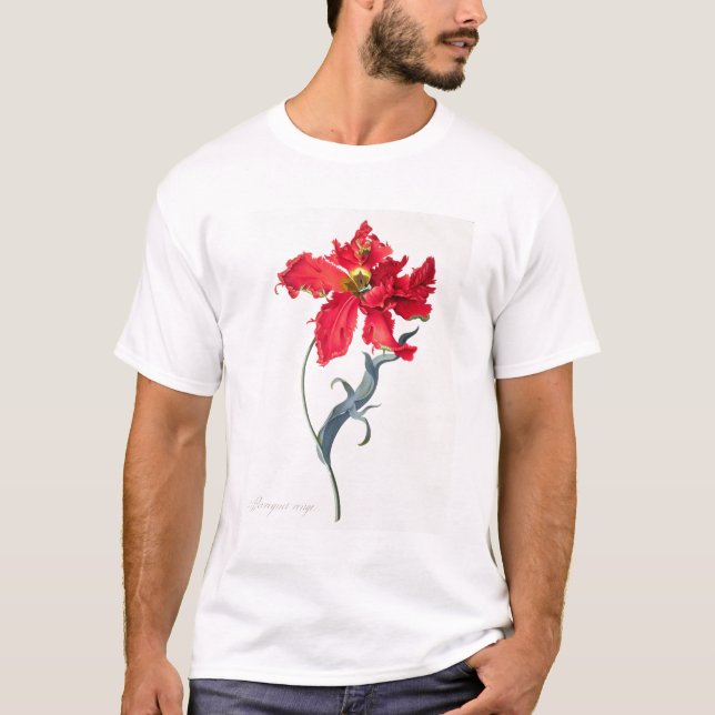 T-shirt Tulipa: Vermelho de Perroquet (Frente)