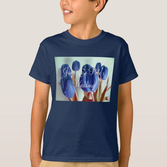 T-shirt Tulipas Azuis (Frente)