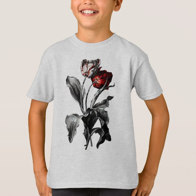 T-shirt Tulipas Góticas (Frente)