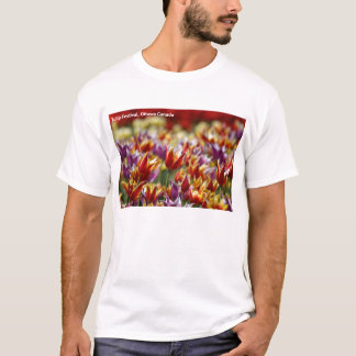 T-shirt Tulipas Multicoloured