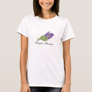 T-shirt Tulipas Paixão Roxa