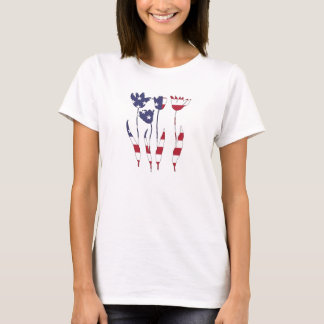 T-shirt Tulips "American Flag"