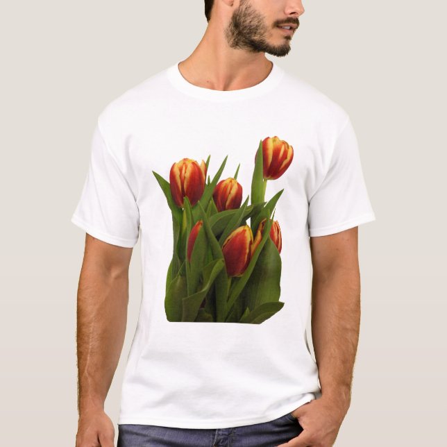 T-shirt Tulips jGibney The MUSEUM Zazzle Gifts (Frente)