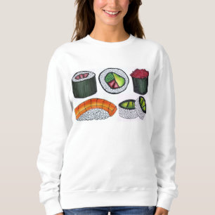 T-shirt Tuna Roll Nigiri Comida japonesa Sushi Sweatshirt