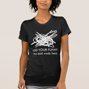 T-shirt Turbulência E Confusão E Texto Personalizado